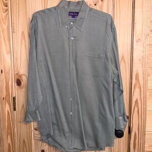 Ralph Lauren Purple Label Soft Green Shirt Size Large